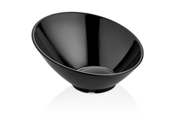 Miska skośna z melaminy, czarna, Ř210x106 mm 262x(h)138mm