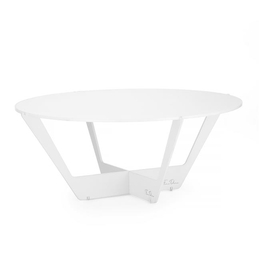 Stojak bufetowy O300mm w zestawie z pleksi Skiatos White  310 x 310 x135  