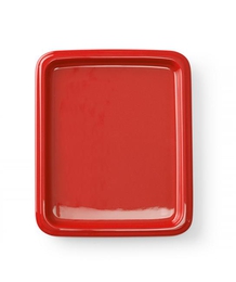 Taca porcelanowa GN, czerwona GN 1/2