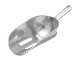 Szufelka barmańska aluminiowa z otworami 