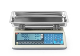 Waga kalkulacyjna LCD z legalizacją, seria EGE, głęboka szalka, 30 kg 
