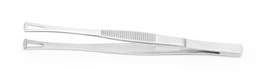 Pęseta z kwadratowymi końcówkami, z otworami, (L)145mm 