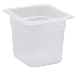 Pojemnik GN 1/6 z przezroczystego polipropylenu, Cambro, GN 1/6, transparentny, 162x176x(H)65mm 2,2 l