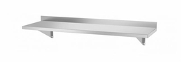 Półka wisząca na konsolach, z dwiema konsolami, HENDI, 1000x300x250 mm, 1000x300x(H)250mm 
